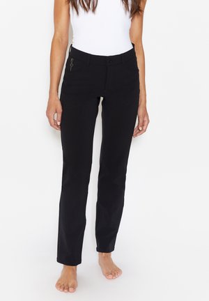 MIT LOGO APPLIKATION - Trousers - schwarz