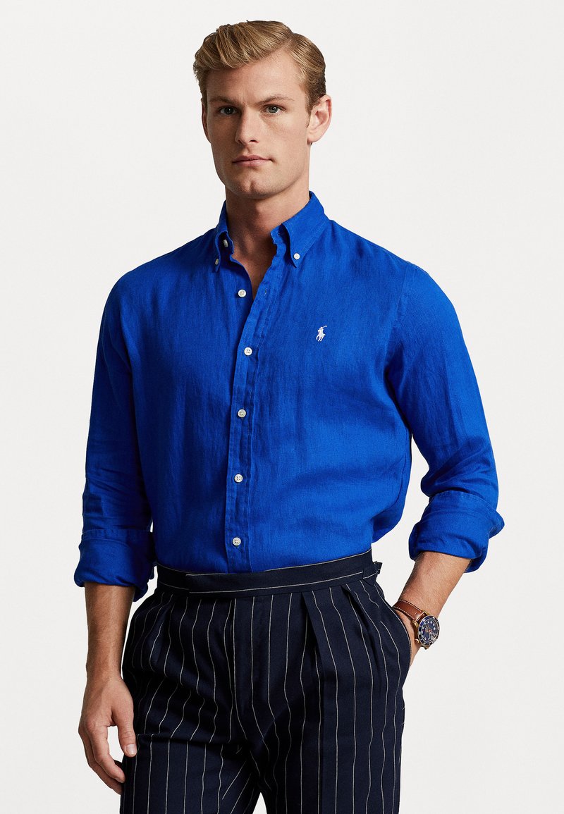 Polo Ralph Lauren - SLIM FIT LINEN SHIRT - Vapaa-ajan kauluspaita - heritage blue, Suurenna