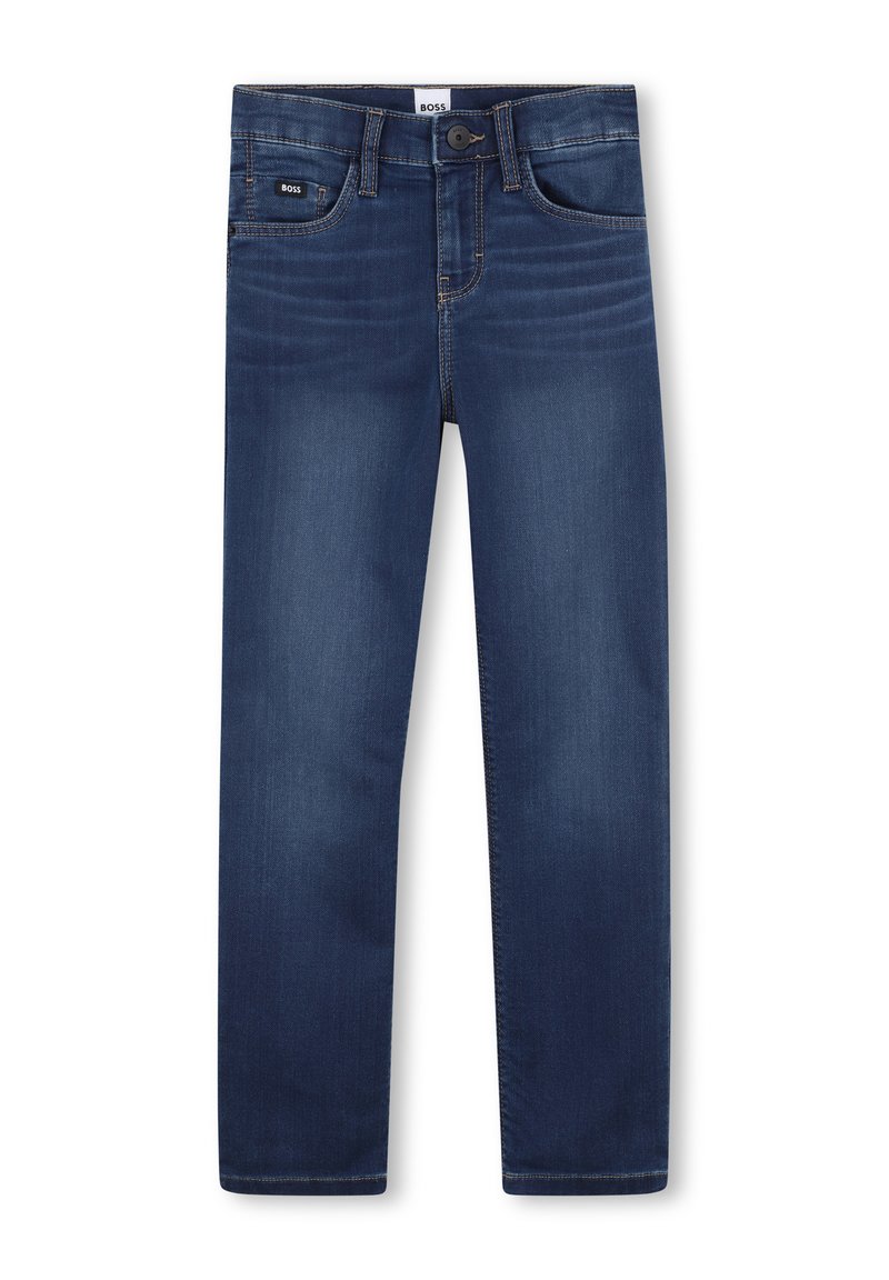 BOSS Kidswear Slim fit jeans blauw