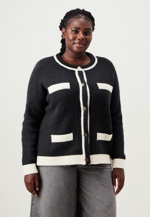 VMCRANIA ONECK CARDIGAN - Cardigan - black/birch