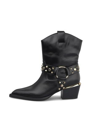 Alma en Pena, Bottines de cowboy / motard - black