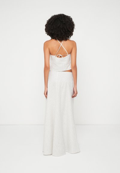 IVY OAK SOFIA - Maxi szoknya - cream stripe