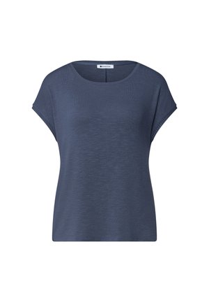 Street One, DROPPED SHOULDER SHIRT MIT RUNDHALS - T-Shirt basic - ashen blue