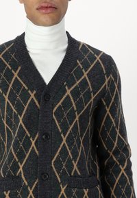 Barbour FERGUSON CARDIGAN - Cardigan - black marl