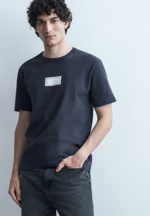 The Kooples Μπλουζάκι με στάμπα - dark navy