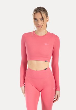 CROP LONGSLEEVE THALINA - Langærmet T-shirt - pink