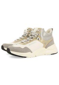Gioseppo ABOTINADAS GLITTER ESTILO TREKKING KITTSEE KITTSEE - Zapatillas altas - blanco