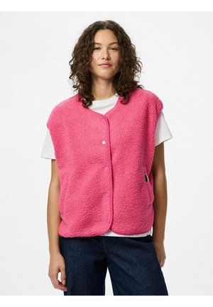 Pieces PCKATTY TEDDY - Liemenė - shocking pink