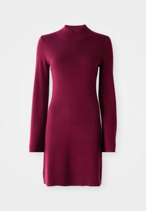 FLORANE - Strikket kjole - bordeaux