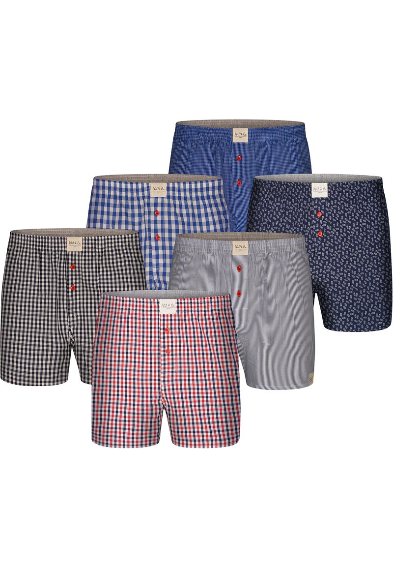 Phil & Co. Berlin 6 PACK - Boxers - blue,grey