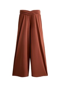 SOFT TOUCH EXTRA WIDE FLOATY V-CUT WAIST - Hlače - dark red