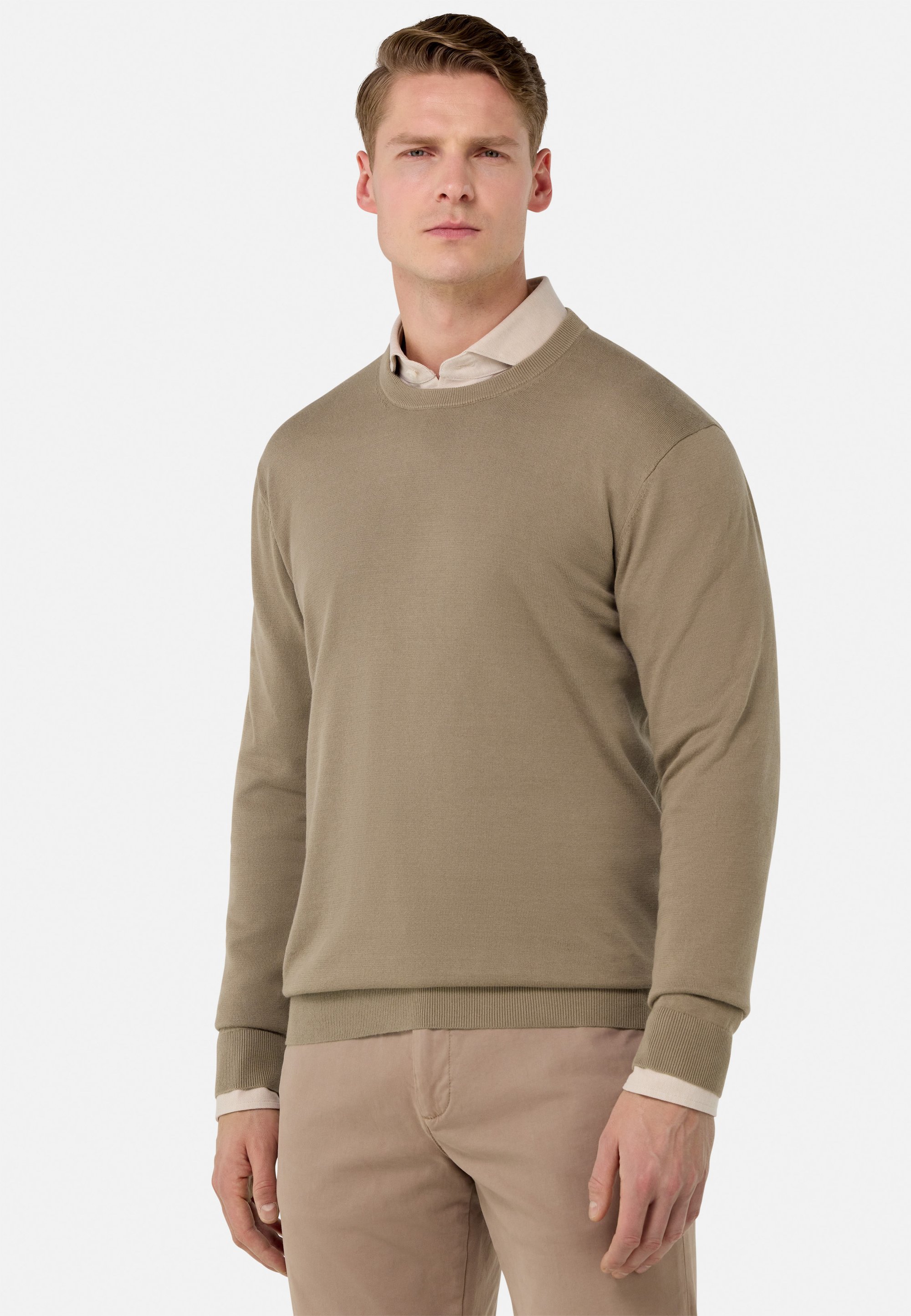Boggi Milano CREW NECK 14 Trui taupe