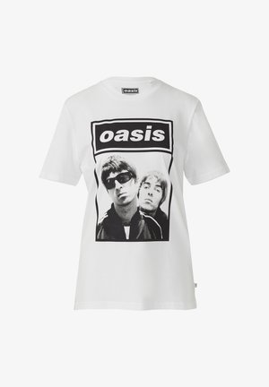 QS, BAND - T-shirt imprimé - weiß
