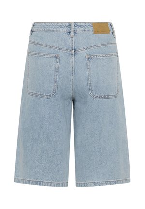 Kaffe, KAJORDI HW WIDE - Farkkushortsit - light blue washed denim