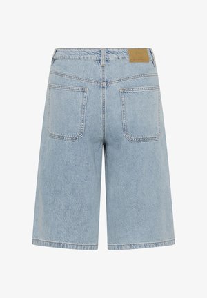 Kaffe, KAJORDI HW WIDE - Farkkushortsit - light blue washed denim