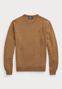 WOOL CREWNECK SWEATER - Trui - latte brown heather