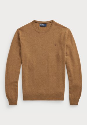 Polo Ralph Lauren WOOL CREWNECK SWEATER - Jumper - latte brown heather