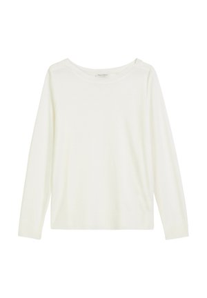 Marc O'Polo LUXURY LONGSLEEVE REGULAR - Jumper - white cotton