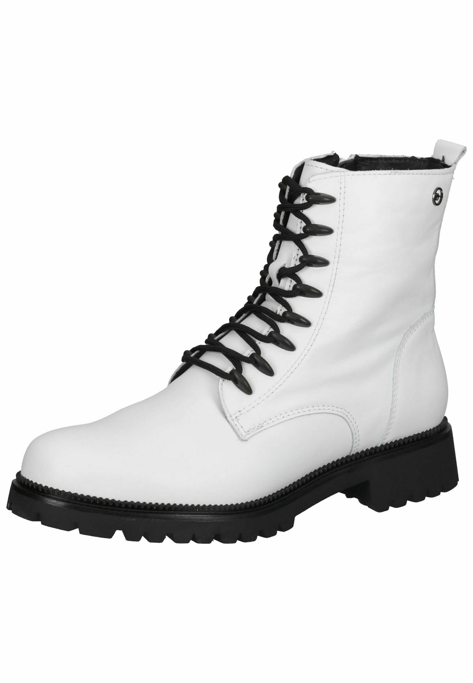 Tamaris Marisole Veterboot Dames Wit - Schoenen.nl