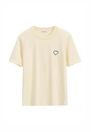 FRILIVIN, UNI À COEUR - T-shirt imprimé - beige