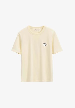 FRILIVIN UNI À COEUR - T-shirt imprimé - beige