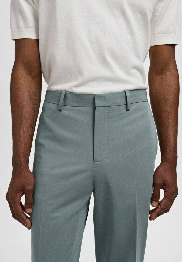 SUPER SLIM FIT- STRETCH - Suit trousers - wassergrün2