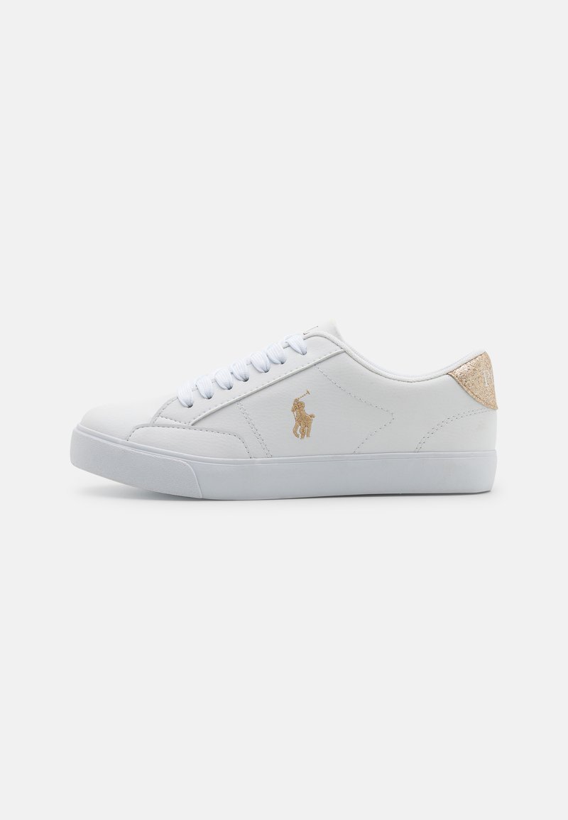 Polo Ralph Lauren THERON Trainers white /gold glitter/white