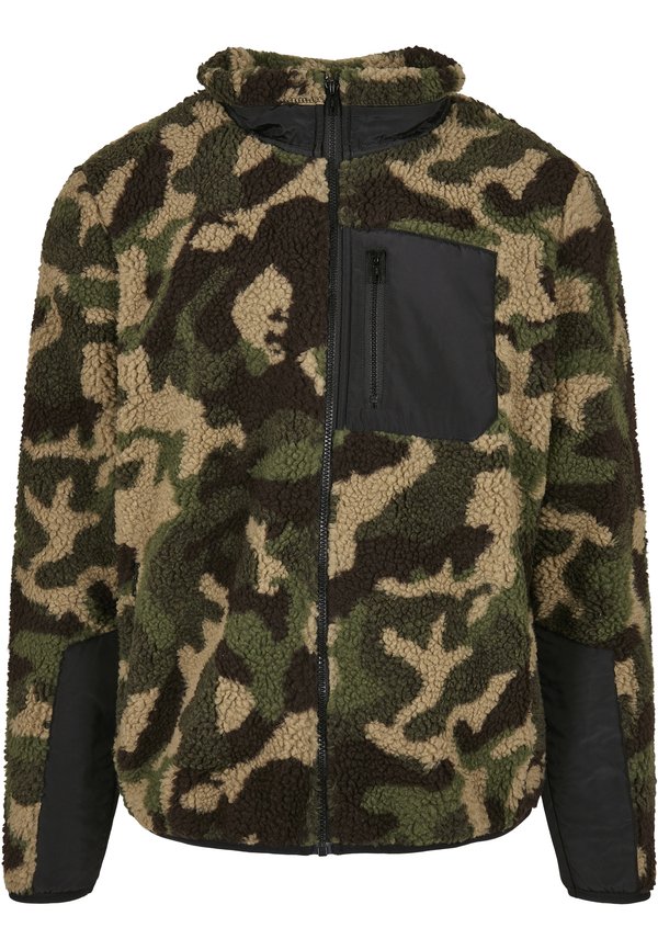 Fleecejacke - wood camouflage