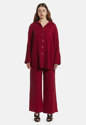 Elara SET - Pantaloni - weinrot