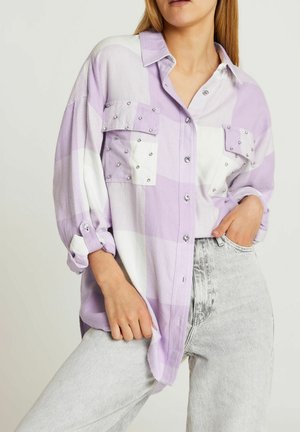 Button-down blouse - purple