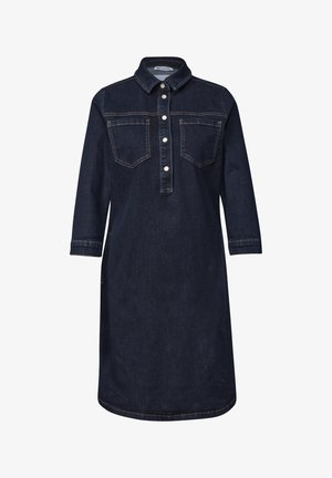 Street One, KNEE-LENGTH DENIM DRESS WITH 3/4 SLEEVES - Robe en jean - rinse soft washed