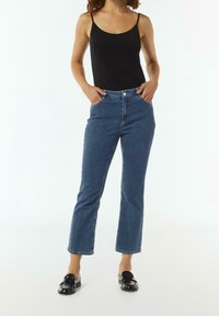 comma Flared-farkut - dark-blue denim