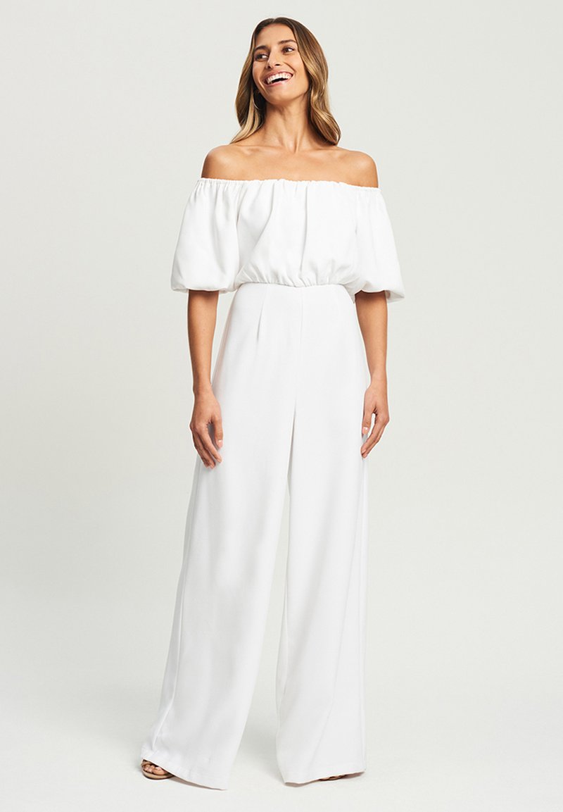 TUSSAH EVELYN Jumpsuit white/weiß Zalando.at