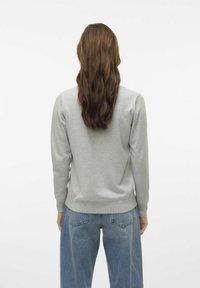 Vero Moda VMSILJE V-NECK NOOS - Vesta na kopčanje - light grey melange