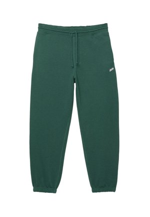 Grønne bomulds sweatpants med elastisk talje, snor og indsnævrede manchetter. Har et lille hvidt logo på venstre lår.