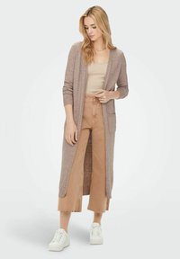 ONLY ONLLESLY OPEN LONG CARDIGAN  - Cardigan - beige