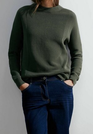 Pullover - mottled olive