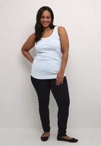 Kaffe Curve TANK  - Topp - chalk ultramarine blue stripe