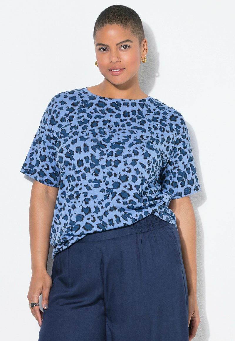 Studio Untold ALLOVER - Triko s potiskem - dark blue