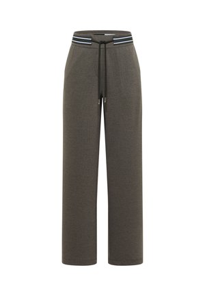 Cecil, HIGH WAIST STRAIGHT LEG HOSE MIT DESSIN - Pantalon classique - dried olive green