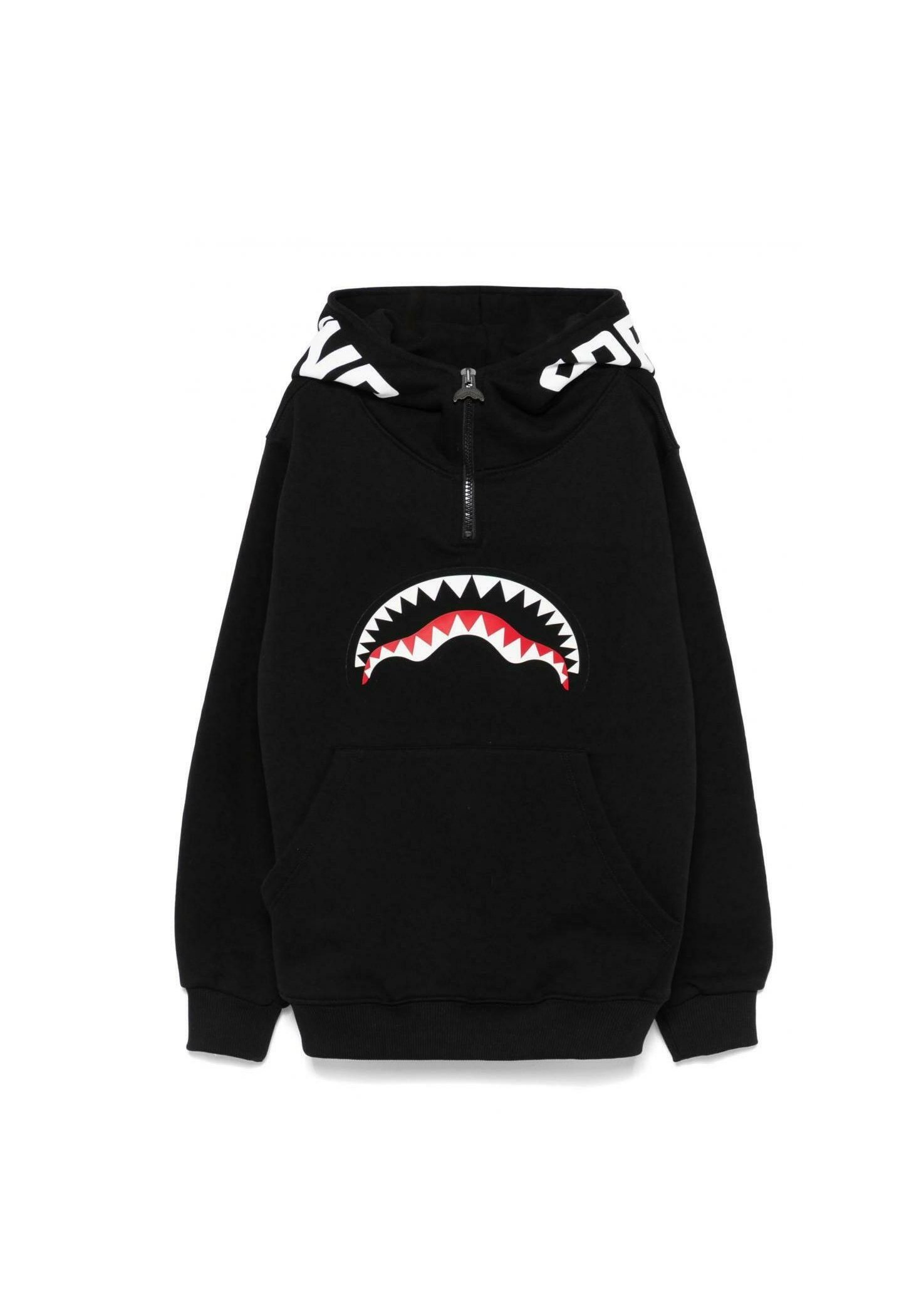Sprayground SHARK VISOR SPY Felpa con cappuccio nero