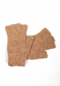 MARIE - HALBFINGER - Fingerless gloves - natur