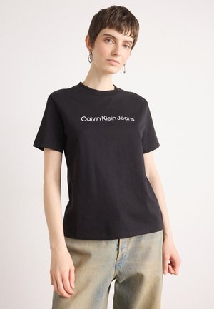 LOGO CLASSIC TEE - Print T-shirt - black