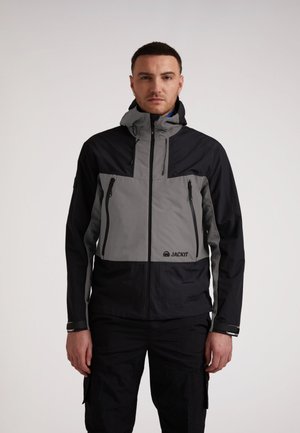 KRYPTON HOODED TECHNICAL WATERPROOF - Windbreaker - BLACK