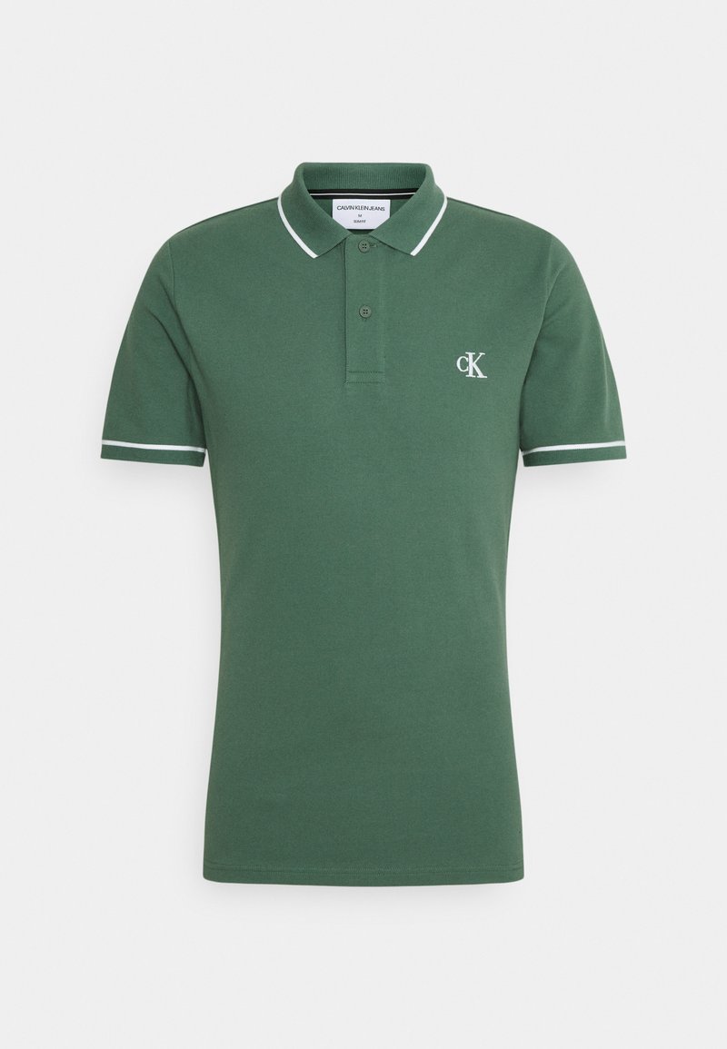 Calvin Klein Jeans TIPPING SLIM - Polo - duck green