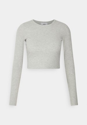 FELINE TEE - Camiseta de manga larga - light grey melange