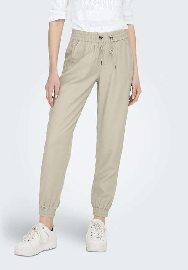ONLKELDA EMERY PULL UP - Trousers - humus