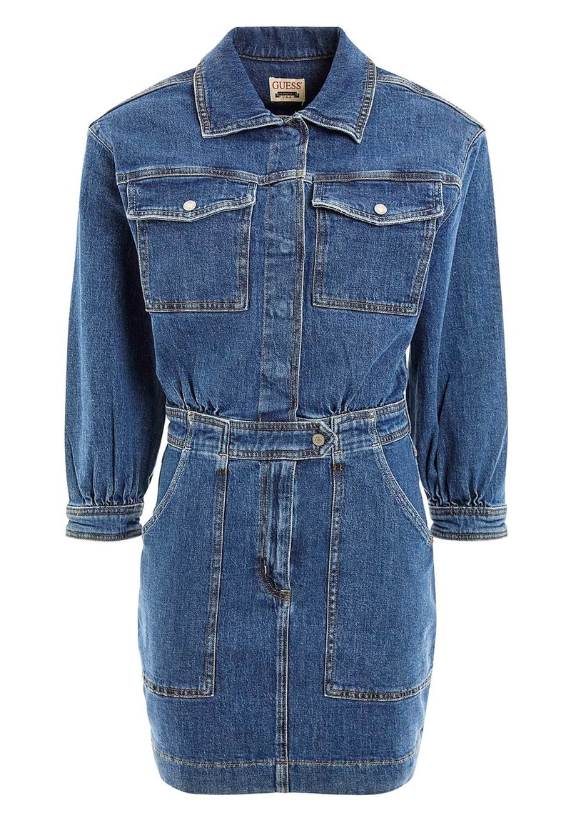 Guess Jeansjurken blauw