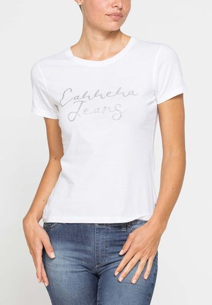 Carrera Jeans, FRONT PRINT TEE - T-shirt con stampa - white