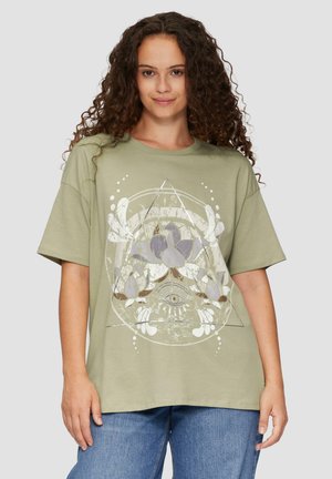 T-shirt imprimé - salbeigrün